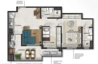 Unidade 1º andar - apto 2dorm/1suíte - 58,50m² - massaguaçu - caraguatatuba-sp