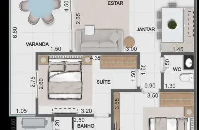 Apartamento com 2 quartos à venda no Jardim Arua, Caraguatatuba 