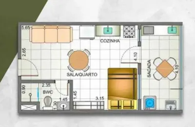 Apartamento com 1 quarto à venda em Perequê Açu, Ubatuba 