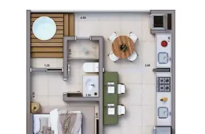 Apartamento com 1 quarto à venda em Itaguá, Ubatuba 