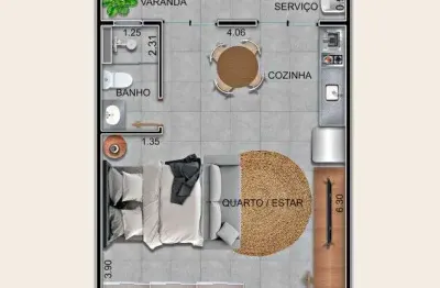 Apartamento com 1 quarto à venda em Perequê Açu, Ubatuba 
