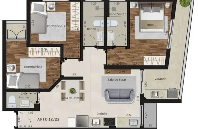 Apartamento com 3 quartos à venda em Itaguá, Ubatuba 