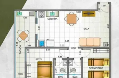 Apartamento com 2 quartos à venda em Perequê Açu, Ubatuba 