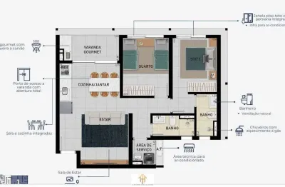 Apartamento com 2 quartos à venda na Avenida Arthur Costa Filho, 155, Centro, Caraguatatuba
