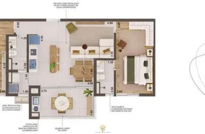 Apto 2dorm/1suíte - 81,51m² - massaguaçu - caraguatatuba-sp