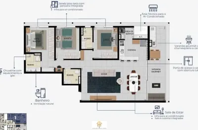 Apartamento com 3 quartos à venda na Avenida Arthur Costa Filho, 155, Centro, Caraguatatuba