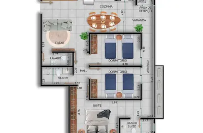 Apartamento com 3 quartos à venda no Centro, Ubatuba 