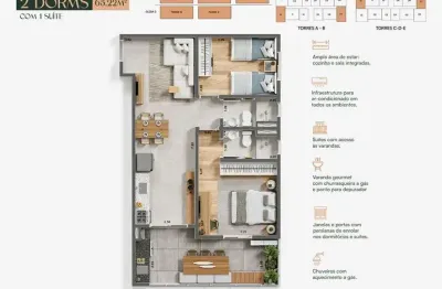 Apartamento com 2 quartos à venda no Jardim Carolina, Ubatuba 