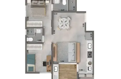 Apartamento com 2 quartos à venda na Praia Grande, Ubatuba 