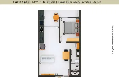 Apartamento com 1 quarto à venda no Centro, Ubatuba 
