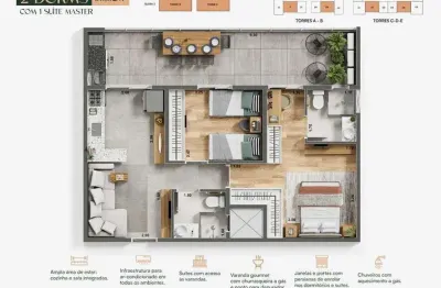 Apartamento com 2 quartos à venda no Jardim Carolina, Ubatuba 