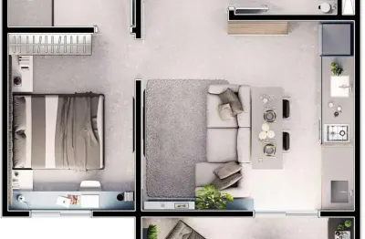 Apartamento com 1 quarto à venda na Rua Sebastião Humel, 873, Centro, São José dos Campos