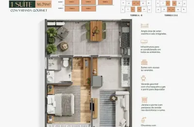 Apartamento com 1 quarto à venda no Jardim Carolina, Ubatuba 
