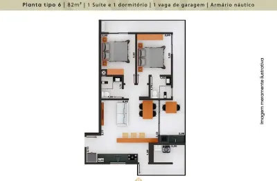 Apartamento com 2 quartos à venda no Centro, Ubatuba 