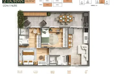 Apartamento com 2 quartos à venda no Jardim Carolina, Ubatuba 