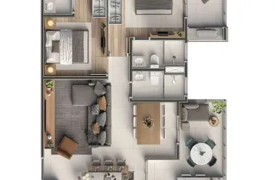 Apartamento com 3 quartos à venda na Avenida Doutor Adhemar de Barros, 1806, Vila Ema, São José dos Campos