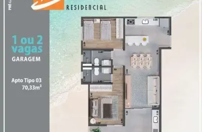 2dorm/1suíte - 70,33m², jardim britânia, caraguatatuba-sp