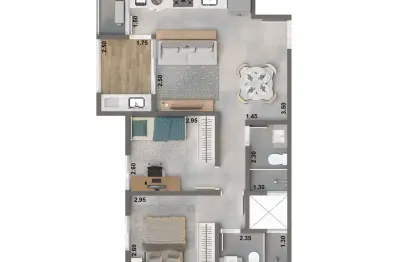 Apartamento com 2 quartos à venda na Praia Grande, Ubatuba 