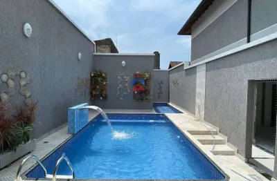 Casa de Condomínio com 2 dorms, Maracanã, Praia Grande - R$ 350 mil, Cod: 70834366