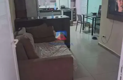 Sobrado de Condomínio com 2 quartos, Balneário Maracanã, Praia Grande - R$ 360 mil, Cod: 70836398