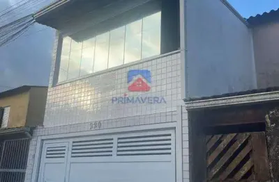 Sobrado com 2 quartos, nova mirim, praia grande - r$ 320 mil, cod: 70837564