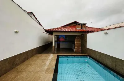 Casa c/ piscina|02 dormitórios|churrasqueira carvão|r$ 700.000,