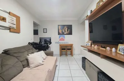 Mobiliado|150 metros da praia|01 dormitório|caiçara|r$ 300.000