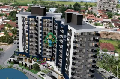 Lançamento com uma suíte à venda, 200 metros da praia, porto novo, caraguatatuba, sp