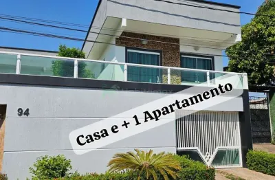 Casa moderna 90% mobiliada e com apartamento independente à venda – japiim – conjunto atílio andrezzao padrão
