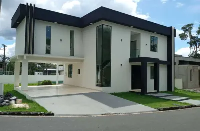 Cond reserva parque - casa duplex espetacular com 4 suítes no condominio reserva parque - ponta negra. financia!