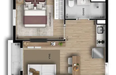 Apartamento com 1 quarto à venda na Avenida Doutor Altino Arantes, 222, Vila Clementino, São Paulo