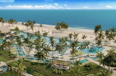 Apartamento a beira mar com 4 dormitórios à venda, 173 m² por R$ 4.000.000 - Porto das Dunas - Aquiraz/CE