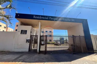 Apartamento de 2 quartos no condomínio 24, com vaga de garagem no riacho fundo ii