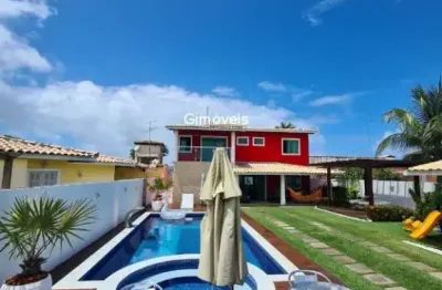 Casa em condomínio fechado com 7 quartos à venda na estrada do coco, barra do jacuípe, camaçari, 250 m2 por r$ 1.300.000