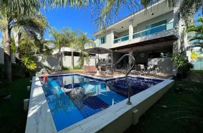 Casa em condomínio fechado com 4 quartos à venda na rodovia ba-099 - estrada do côco, alphaville (abrantes), camaçari, 305 m2 por r$ 2.300.000