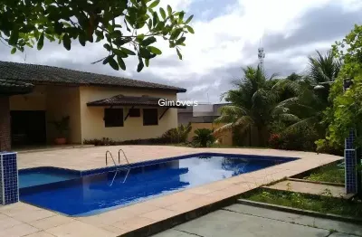 Casa em condomínio fechado com 4 quartos à venda na 1ª travessa domini, 30, abrantes, camaçari, 300 m2 por r$ 1.300.000