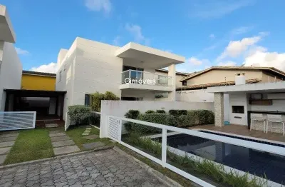 Casa em condomínio fechado com 4 quartos à venda na rua ana c b dias, 20, buraquinho, lauro de freitas, 151 m2 por r$ 850.000