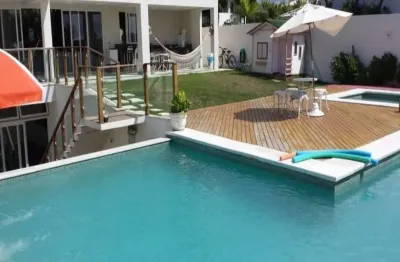 Casa em condomínio fechado com 5 quartos à venda na rodovia ba-099 - estrada do côco km 08, abrantes, camaçari, 320 m2 por r$ 2.850.000