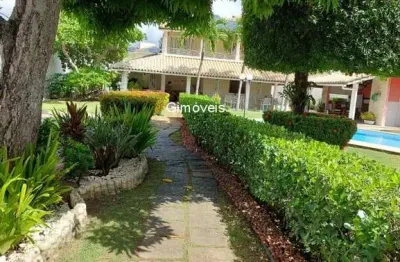 Casa em condomínio fechado com 5 quartos à venda na rua joão marques oliveira, buraquinho, lauro de freitas, 397 m2 por r$ 1.680.000
