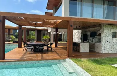 Casa em condomínio fechado com 5 quartos à venda na açu da torre, 30, praia do forte, mata de são joão, 350 m2 por r$ 5.200.000