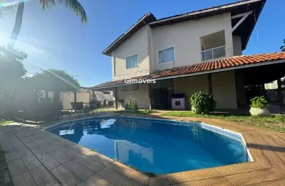 Casa com 4 quartos à venda na rua praia de tubarão, 20, vilas do atlantico, lauro de freitas, 345 m2 por r$ 1.200.000