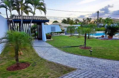 Casa em condomínio fechado com 5 quartos para alugar na avenida praia de pajussara, vilas do atlantico, lauro de freitas, 450 m2 por r$ 12.500