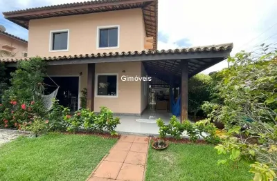 Casa em condomínio fechado com 4 quartos à venda na rua priscila b dutra, buraquinho, lauro de freitas, 240 m2 por r$ 1.450.000