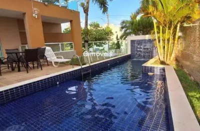 Casa em condomínio fechado com 4 quartos para alugar na rua caraíva, abrantes, camaçari, 281 m2 por r$ 14.000