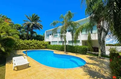 Casa em condomínio fechado com 8 quartos à venda na rodovia ba-099 - estrada do côco km 08, praia de busca vida, camaçari, 550 m2 por r$ 2.200.000