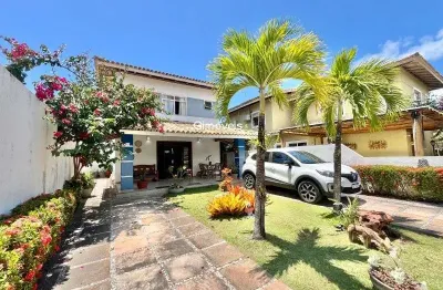 Casa em condomínio fechado com 4 quartos à venda na rua rio das graças, buraquinho, lauro de freitas, 197 m2 por r$ 980.000