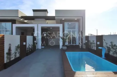 Casa com 2 quartos à venda na avenida interpraias norte, 4633, balneário alfa, arroio do sal, 72 m2 por r$ 440.000