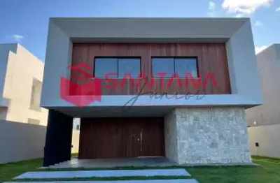 Casa à venda com 4 suítes no alphaville litoral norte ii - *123598