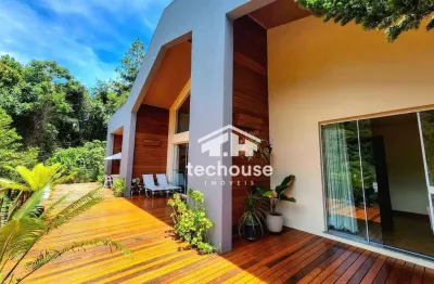 Casa de campo linear, no green valley, teresópolis, 3 suítes, 220 m² e total integração à natureza