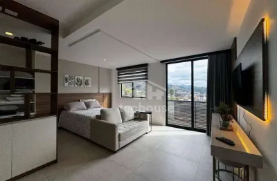 Loft com 1 dormitório, 42 m² - venda por r$ 390.000,00 ou aluguel por r$ 2.299,00/mês - alto - teresópolis/rj